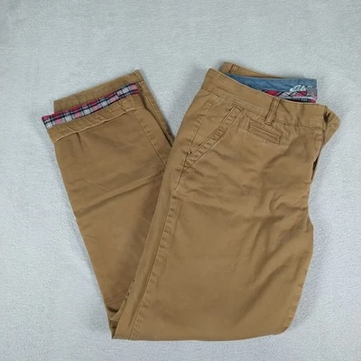 Eddie Bauer Flannel Lined Legend Wash Pants Women's 10 Brown - Image 1 of 4