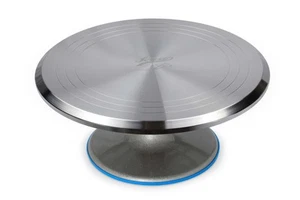 Ateco Revolving Cake Decorating Stand Aluminum Turntable and Base, 12-Inch Round - Picture 1 of 5
