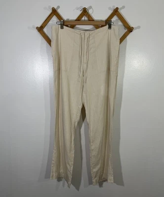 Gap 复古 100% 亚麻裤 沙滩 6 — 第 1/4 张图片