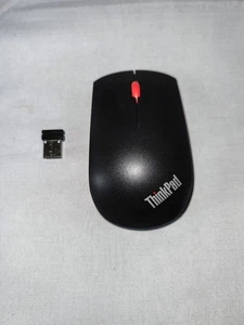 LENOVO THINKPAD WIRELESS MOUSE - MODEL: MORFKHO - + USB RECEIVER, IN GOOD COND - Picture 1 of 14