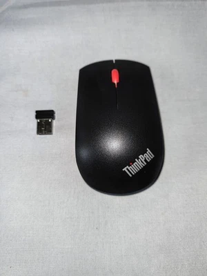 LENOVO THINKPAD WIRELESS MOUSE - MODEL: MORFKHO - + USB RECEIVER, IN GOOD COND - Image 1 of 4