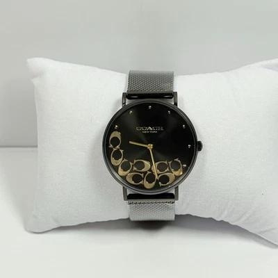 COACH Women's Perry 14503826 Black Stainless Steel Mesh Bracelet Women’s Watch - Image 1 of 4