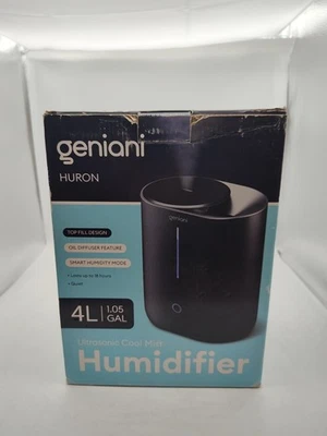 GENIANI-Top Fill-4L-Ultrasonic Cool Mist Large Humidifier-Essential Oil Diffuser - Image 1 of 4