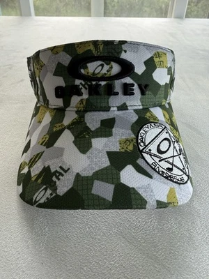 Oakley FHR Cal Visor OSFM Camouflage Cap Performance Fit  Green Yellow White USA - Image 1 of 4