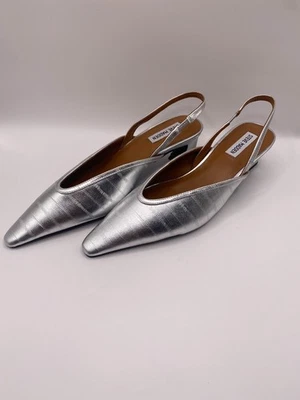 Zapatos de salón Steve Madden para mujer Haleigh con honda plateados talla 10 Foto 1 de 4