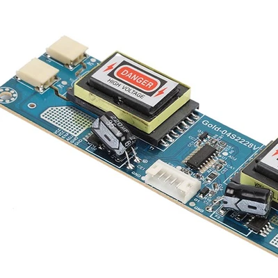 CCFL 4 Lamp Small Port High Pressure Inverter Board For 10-26 LCD Screen Ba NEW - Image 1 of 4