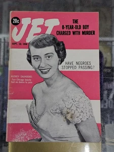 Vintage Jet Magazine September 13, 1956 Ausrey Saunders Black History - Picture 1 of 8