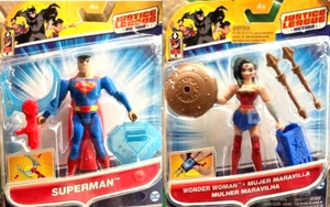 Mattel DC Justice League Action Figure Power Connect Superman & Wonder Woman - Picture 1 of 4