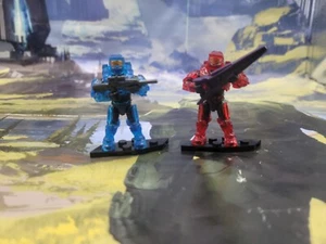 Mega  Halo 2 Character Pack= RED & BLUE Spartan RVB "Ever wonder why were here" - Picture 1 of 4