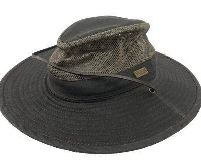 Sombrero Boonie Cabeza Roja Beige Senderismo Camping Ala Grande Malla Talla Pequeña Marrón Foto 1 de 4