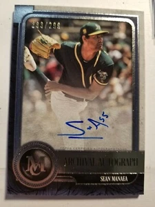 2019 Topps Museum Collection Archival Autograph Sean Manaea LE 124/299 - Picture 1 of 4