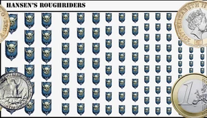 BattleTech - Wasserrutschen Aufkleber - Hansen's Roughriders - Multisize - Bild 1 von 1