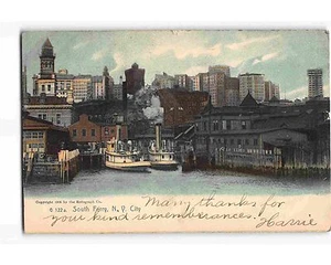 ST1224: SOUTH FERRY NYC NY (postcard 1906 PM) - Picture 1 of 2