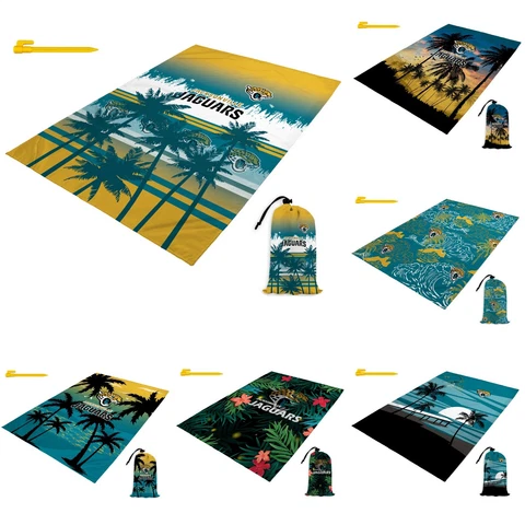 Jacksonville Jaguars Beach Blanket Sandproof Beach Mat Lightweight Mat Gifts Cover