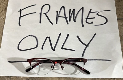 Jones New York J145 Borgoña Mujer’s Medio Borgoña Montura Anteojos 48-16-135 G15 Foto 1 de 4