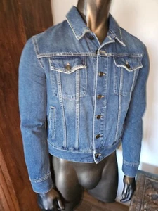 SAINT LAURENT Paris Made in Italy fitted denim JACKET - Size L - Picture 1 of 17