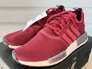 Adidas NMD R1 DA9300 Mens 9.5 US EURO RELEASE ONLY 💯 Authentic Red Burgundy - Picture 1 of 9