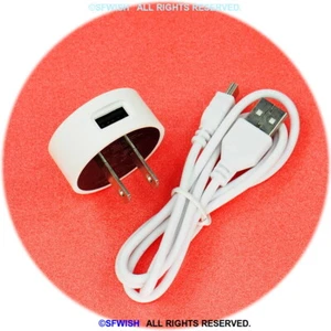 WHITE USB Wall Charger & Cable for LeapFrog LeapReader Reading & Writing Pen - Picture 1 of 3