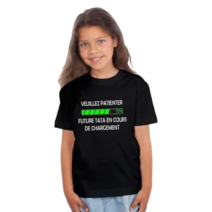 KINDER T-SHIRT BITTE WARTEN FUTURE TATA BEIM LADEN - Bild 1 von 4