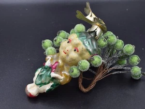 1950s ! VTG russian toy Glass Christmas Ornament Decor xMas old CIPOLLINO grapes - Picture 1 of 17