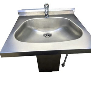lavabo Lavello lavamani lavandino Lavatoio Acciaio professionale parete vasca - Foto 1 di 15