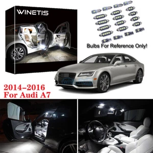 Paquete de 10 bombillas LED interiores blancas Canbus aptas para Audi 2014-2016 A7 - Imagen 1 de 12