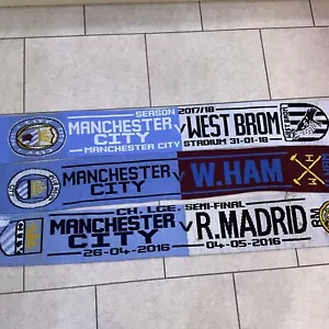 3 X Manchester City Football Scarves - Picture 1 of 4