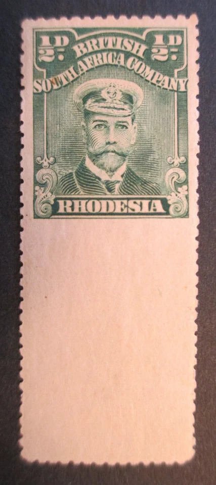 Rhodesia - Issued: 1 September 1913 - 1/2d - Blue-Green Admirals  ~ MNH - Image 1 of 1