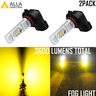 Alla Lighting 9006 LED Driving Fog Light Bulb,Super Bright 3000K Bright Yellow - Image 1 of 4