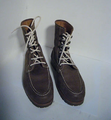 Max Mara Weekend Leather Ankle Boots Lace Up Sz  36 Rubber Soles - Image 1 of 4