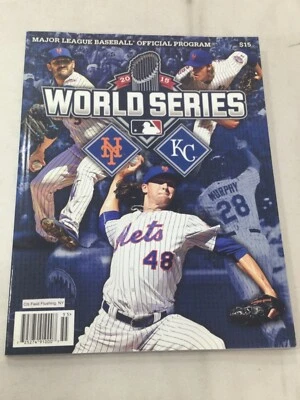 2015 World Series Program Magazine Display New York Mets vs Kansas City Royals - Image 1 of 3