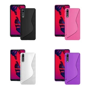 Funda Para Huawei P20 Pro S-Line De Silicona Gel Piel Resistente A Los Golpes - Picture 1 of 7