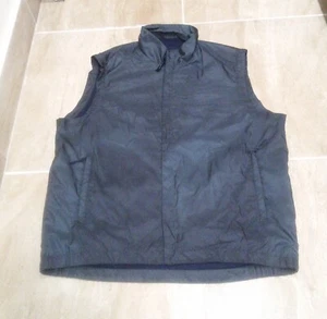 Gilet Ufficiale Uomo Ermenegildo Zegna Microtene 10000 Smanicato Blu Tg XL - Foto 1 di 6