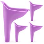 4PCS Portable Women Urinal Pee Funnel Camping Gadgets Travel Outdoor Urine To...