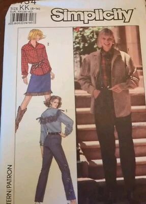 Simplicity Pattern # 9454 Misses' Jacket,Pants &Skirt UC/FF Size 8-10-12-14 - Image 1 of 4