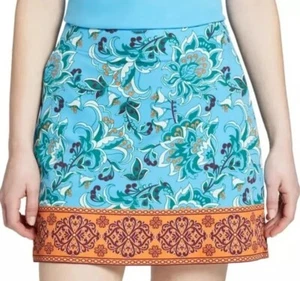 Lady Hagen Women's Sz 14 Golf Tennis Skort Skirt Shorts Scarf Print Multi NWT - Picture 1 of 10