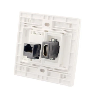 For HDMI With CAT6 RJ45 Female To Female Wall Panel Network Extender - Picture 1 of 6