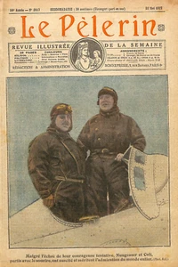 AVIATION / NUNGESSER & COLI / L' OISEAU BLANC / ILLUSTRATION 1927 - Foto 1 di 1