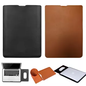 Leather Laptop Pouch Sleeve Cover Case Bag For 11"13" 14" 15 Universal Notebook - Picture 1 of 7
