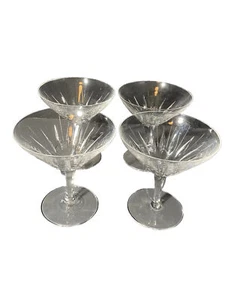 VILLEROY & BOCH CRYSTAL 4 DESSERT/MARTINI WADGASSEN SAAR V B - Picture 1 of 7