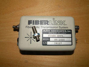 Sistema de transmisión de fibra óptica FiberLink de Math Associates transmisor Xmtr de video - Imagen 1 de 3
