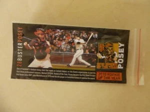 SF SAN FRANCISCO GIANTS BUSTER POSEY 2010 ROOKIE OF THE YEAR PIN - Picture 1 of 4