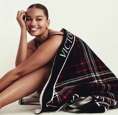 Cobertor de pelúcia VS Sherpa aconchegante fleech xadrez vermelho feriado 2025 - Imagem 1 de 2