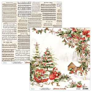 Scrapbooking Papier 30x30 - Mintay - Holly Jolly 03 - Bild 1 von 3