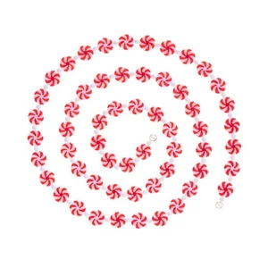 New Raz 6 Ft Peppermint Candy Garland Swag G4114101 Free Shipping - Picture 1 of 3
