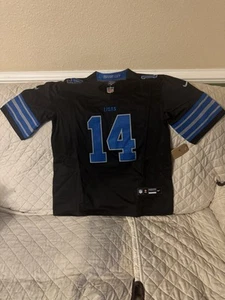 Amon-Ra St. Brown #14 Detroit Lions Black Football Jersey Men’s Large NWT - Picture 1 of 2