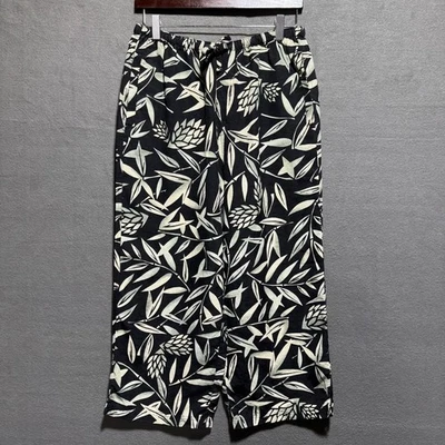 Pantalones holgados Tommy Bahama para mujer talla pequeña hawaianos 100 % seda Foto 1 de 4