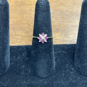 14k Diamond And Stone Ring #109960-2 MGC - Picture 1 of 4