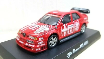 Modelo de coche fundido a presión 1/64 Kyosho Alfa Romeo 155 V6 Ti #8 LARINI  Foto 1 de 3