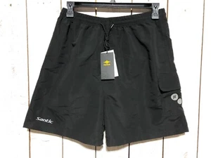 SANTIC MI203 MENS LONG DISTANCE BLACK PADDED CYCLING SHORTS SIZE LARGE - Picture 1 of 6